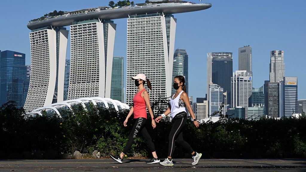 Il numero crescente di nuove diagnosi della corona a Singapore ha raggiunto u...